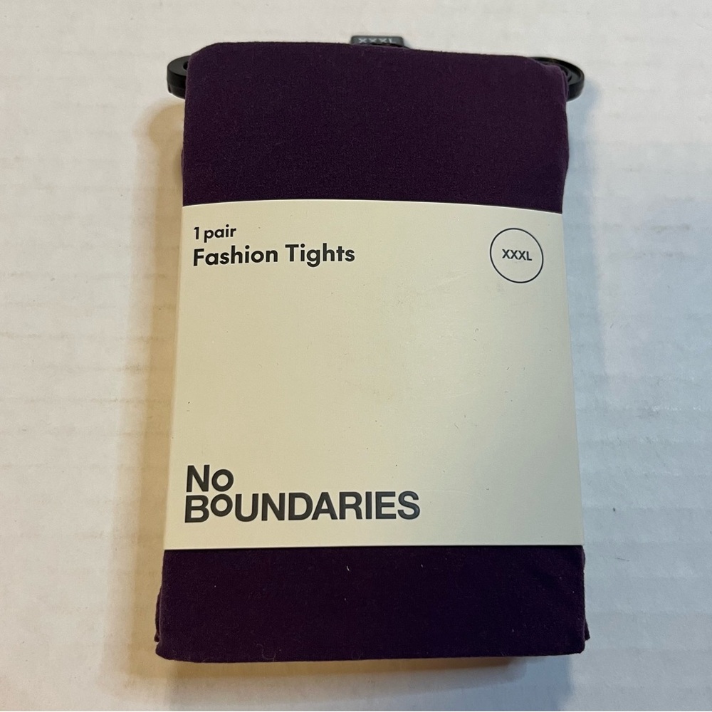 No Boundaries Tights Purple (Dark Amethyst) Fashion Tights Sz XXXL NWT
